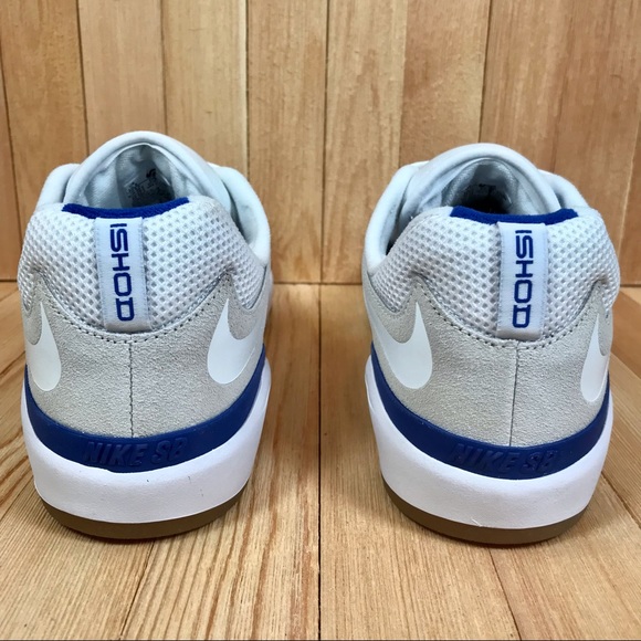 Nike SB Ishod Wair Summit White Blue Skate Shoes - Picture 3 of 5